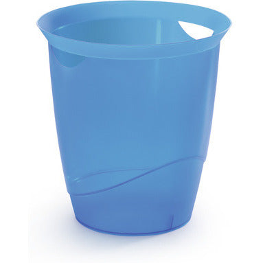 KOSZ NA ŚMIECI DURABLE 16L NIEBIESKI TRANSPARENTNY