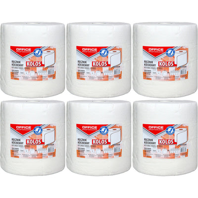 Ręczniki w rolce Office Products 100m 2w celuloza białe (6)