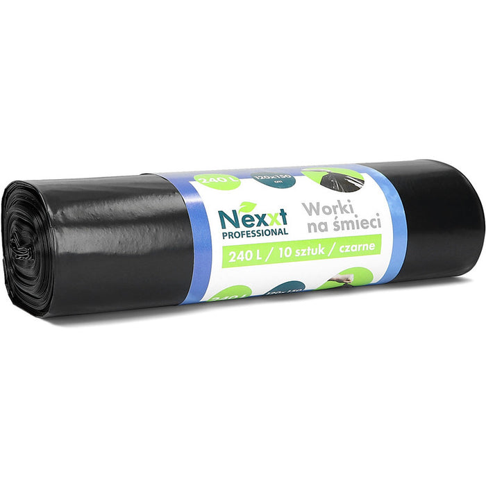 Refuse Sacks Nexxt 240L LDPE black (10)