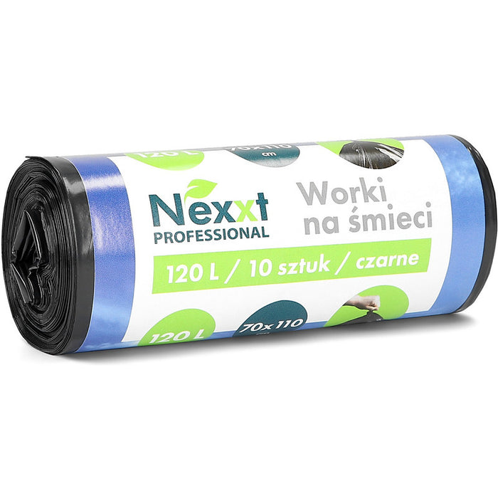 Nexxt 120L LDPE Black Bin Liners (10)