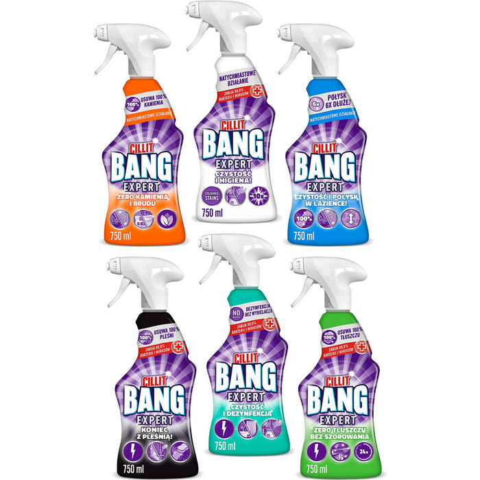 Spray Cillit Bang 750ml Czystość i połysk w łazience
