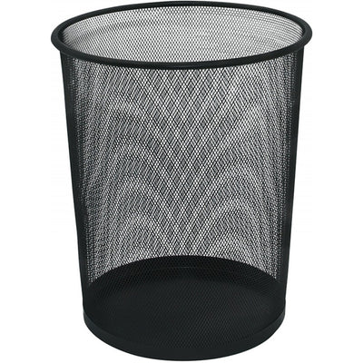Kosz na śmieci Q-Connect 19L metalowy czarny