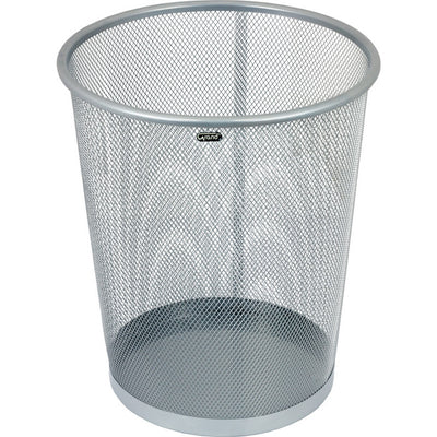 METALOWY KOSZ NA ŚMIECI 12L SREBRNY