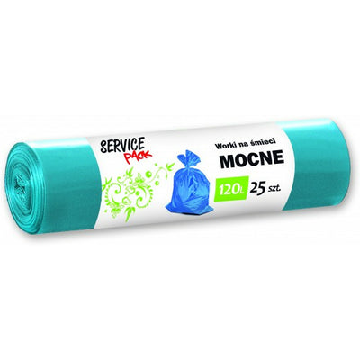BKF BIN BAGS 120L LDPE BLUE (25)