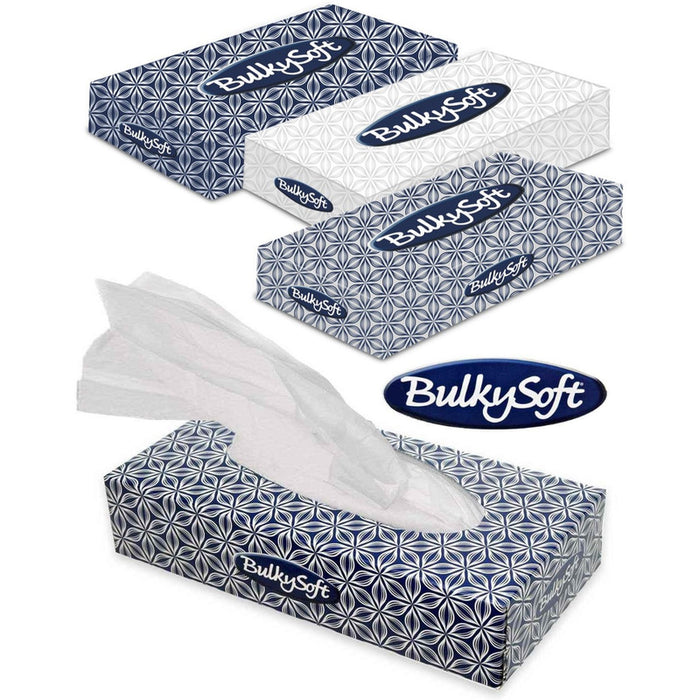 BulkySoft 2-ply cellulose white tissues (100)