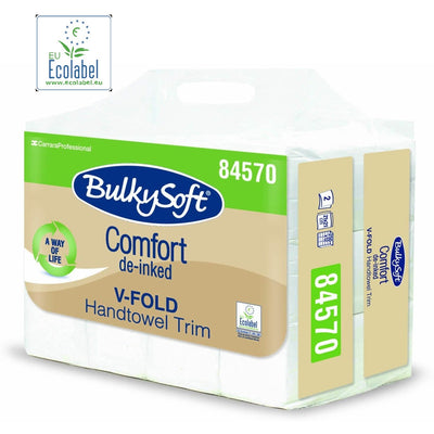 Folded towels BulkySoft Comfort V-Fold 2-ply cellulose white (12x250)