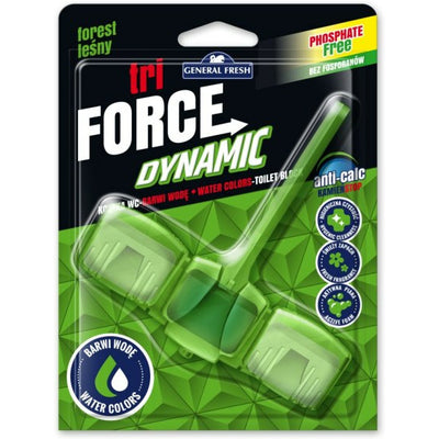 WC Force Tri Dynamic Toilet Block 45g Forest