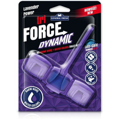 Toilet rim block Force Tri Dynamic 45g lavender