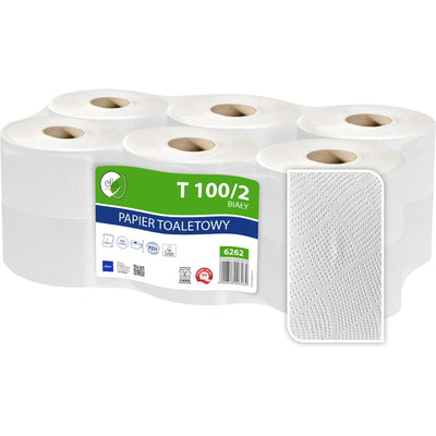 Toilet Paper Ellis 100m 2ply recycled white (12)
