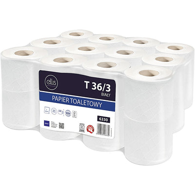 Toilet paper Ellis 36m 3-ply cellulose white (24)