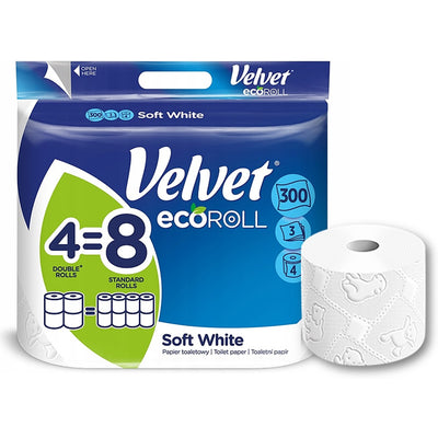 Toilet paper Velvet Ecoroll white (4)