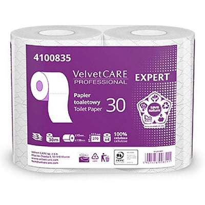 Toilet paper Velvet Care Expert 3-ply cellulose white (4)