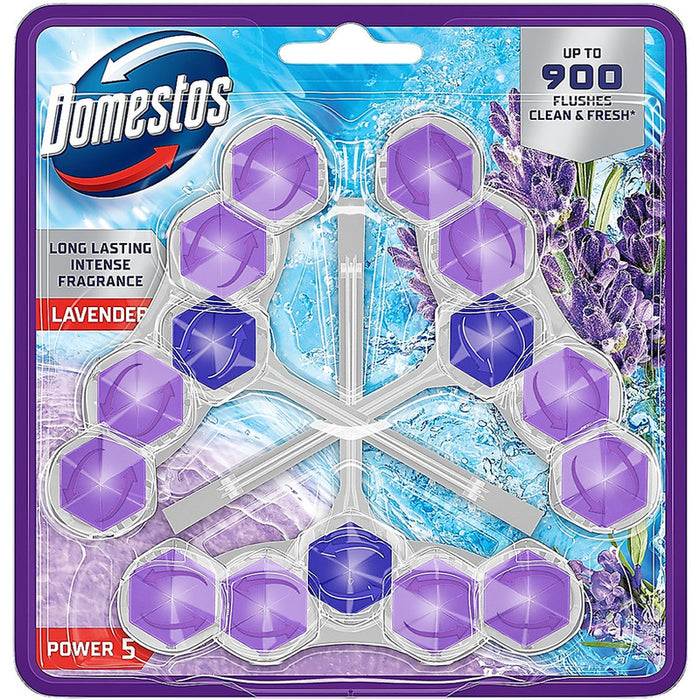 Zawieszka do WC Domestos Power 5 50g Lavender (3)