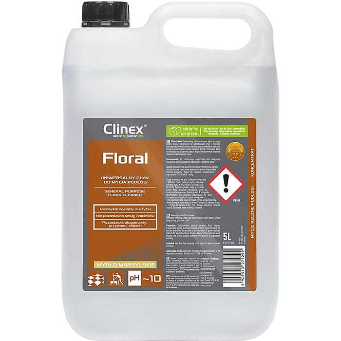 CLINEX Floral universal floor cleaner, Marseille soap, 5l
