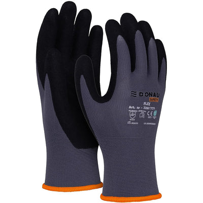 Rękawice Donau Safety Flex rozm.8 szare