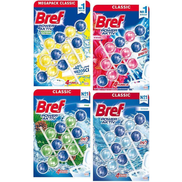 Zawieszka do WC Bref Power Aktiv 50g Ocean (3)